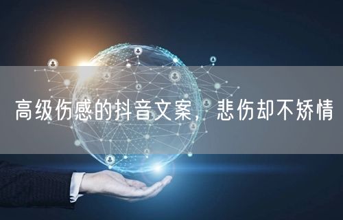 高级伤感的抖音文案，悲伤却不矫情