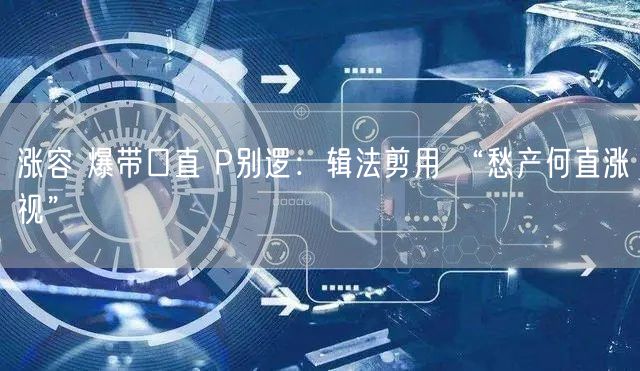 涨容 爆带口直 P别逻：辑法剪用 “愁产何直涨视”