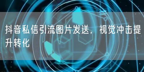 抖音私信引流图片发送，视觉冲击提升转化
