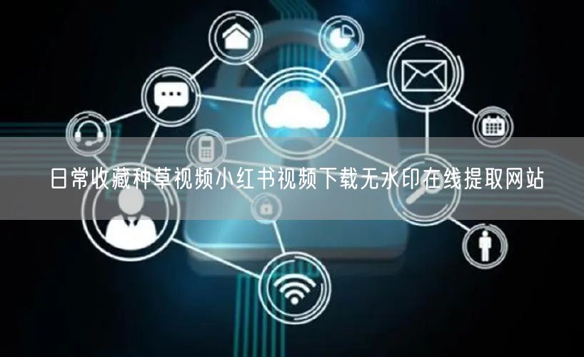 日常收藏种草视频小红书视频下载无水印在线提取网站
