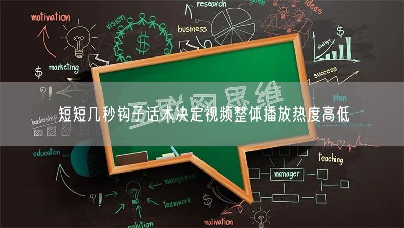 短短几秒钩子话术决定视频整体播放热度高低