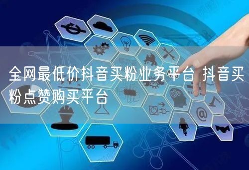 全网最低价抖音买粉业务平台 抖音买粉点赞购买平台