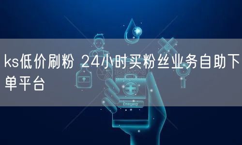 ks低价刷粉 24小时买粉丝业务自助下单平台