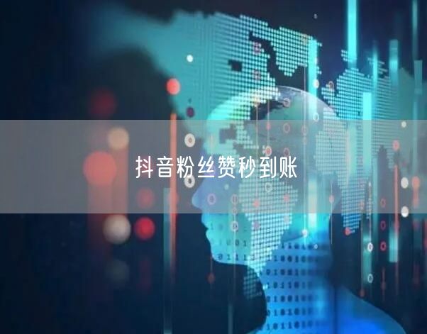 抖音粉丝赞秒到账
