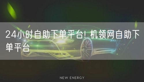 24小时自助下单平台! 机领网自助下单平台