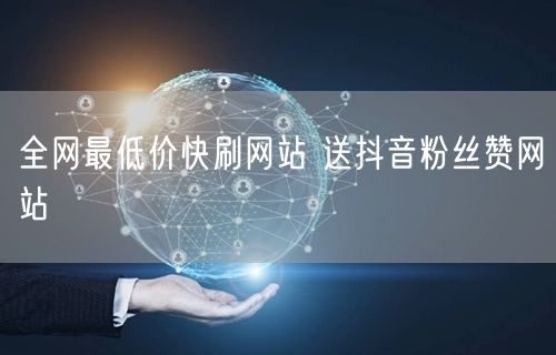 全网最低价快刷网站 送抖音粉丝赞网站