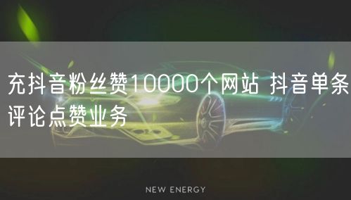 充抖音粉丝赞10000个网站 抖音单条评论点赞业务