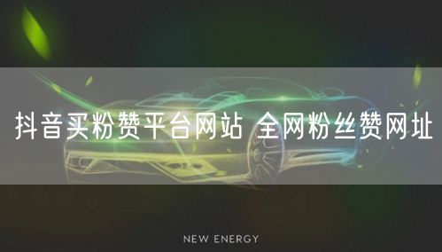 抖音买粉赞平台网站 全网粉丝赞网址